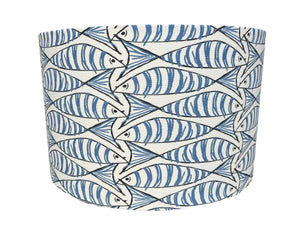 Padstow Blue Fish Lamp Shade