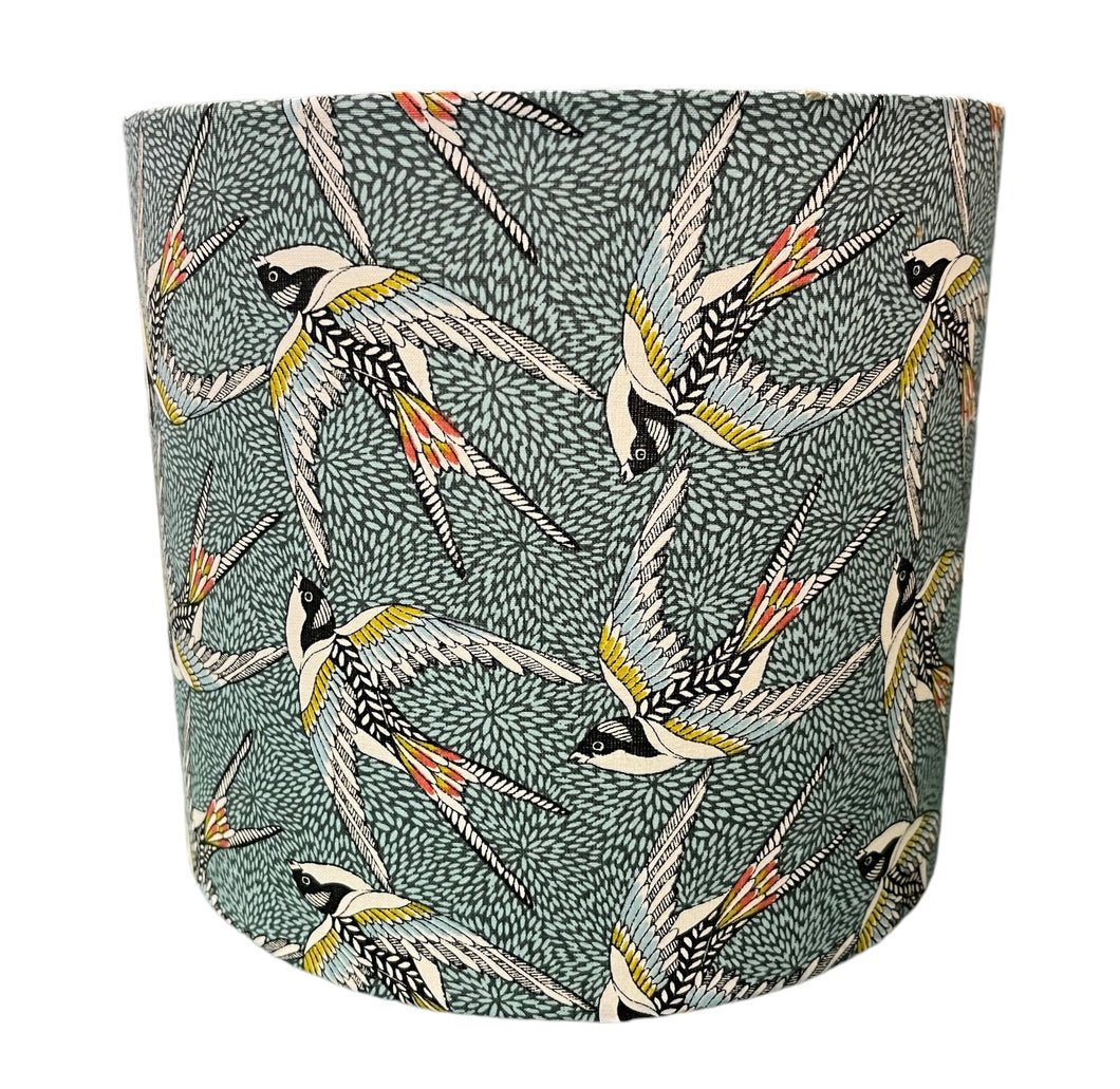 Blue Swallows Lamp Shade