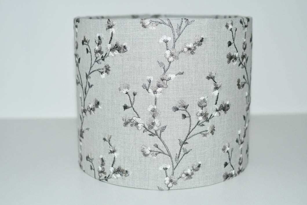 Silver Blossom Lamp Shade