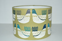 Load image into Gallery viewer, Lime Green Scandi Birds Lamp Shade