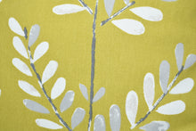 Load image into Gallery viewer, Lime Green Leaves Cushion