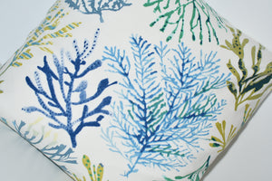 Blue/Green Coral Cushion