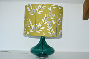 Lime Green Leaves Lamp Shade