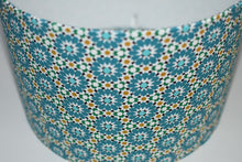 Load image into Gallery viewer, Blue Ochre Geo Flower Lamp Shade