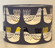 Load image into Gallery viewer, Blue Scandi Birds Lamp Shade