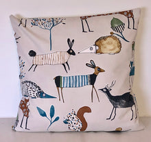 Load image into Gallery viewer, Woodland Animals Cushion