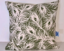 Load image into Gallery viewer, Olive Feathers Cushion