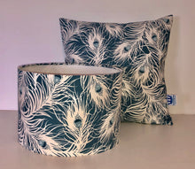 Load image into Gallery viewer, Teal Feathers Cushion