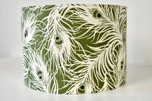 Load image into Gallery viewer, Olive Feathers Lamp Shade
